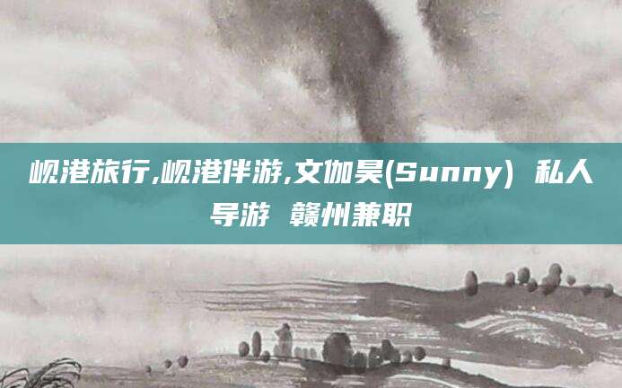 广西岘港旅行,岘港伴游,文伽昊(Sunny) 私人导游 赣州兼职